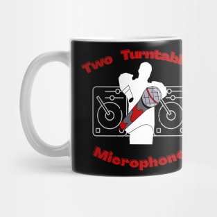 Two Turntables and Microphone Mug